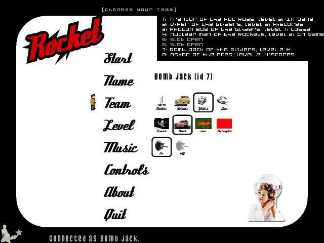 Main menu