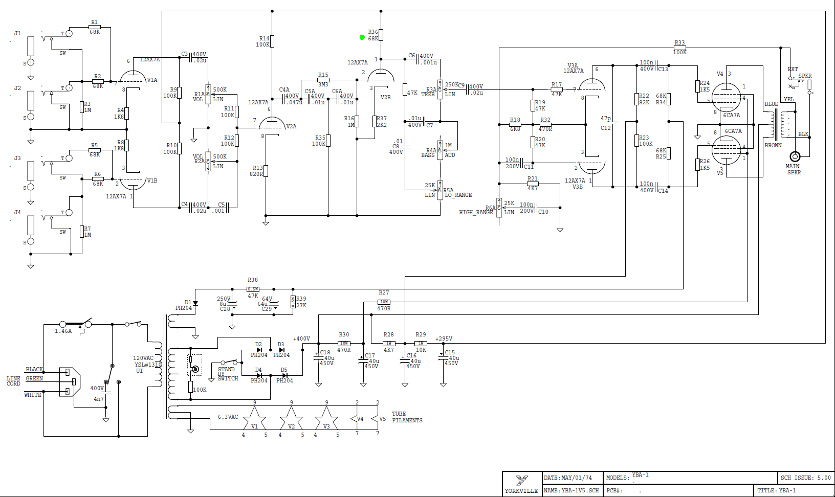 Yba C Switch Schematic As Well Traynor Lifier Schematic Archive Furthermore...